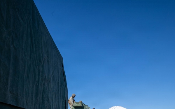 Marine Wing Support Squadron 171 trains at Mount Fuji