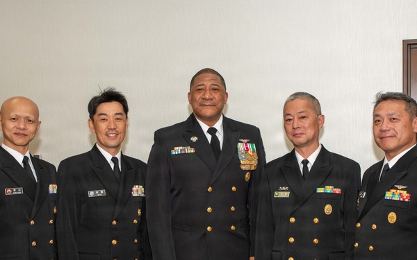 JMSDF Presents Letter of Commendation to CMC Leonard Anderson