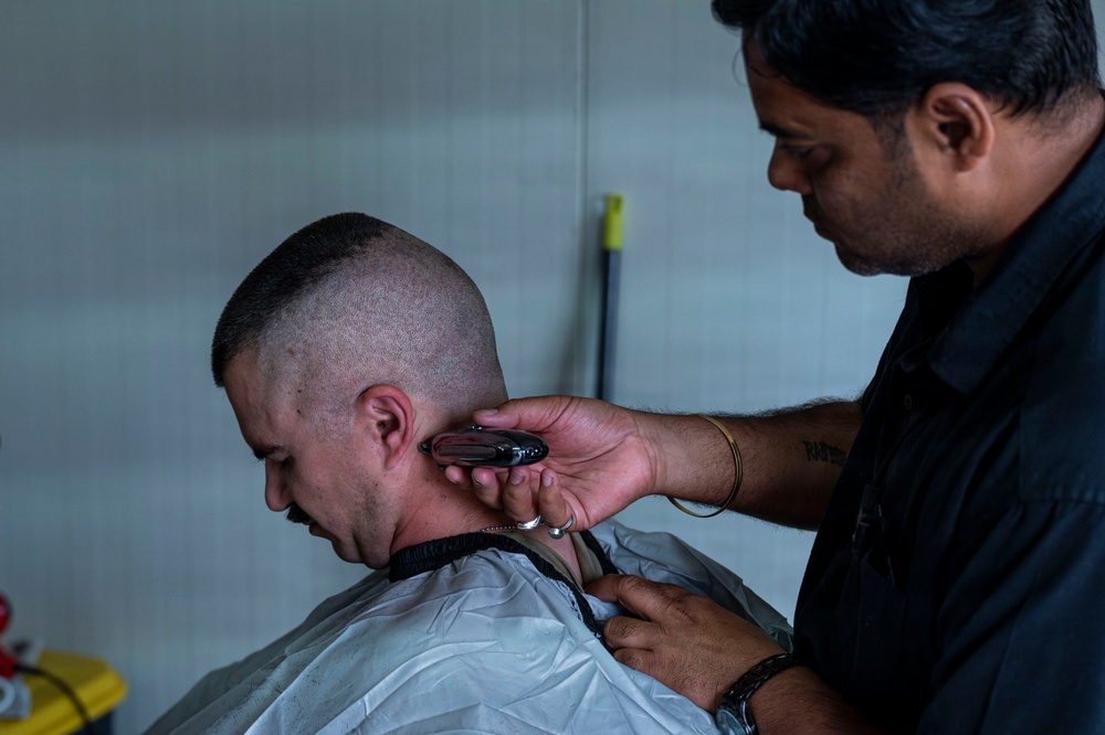 Barbershop opening ceremony held at Chabelley Airfield