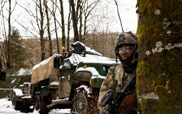 U.S. Army Sgt. Wyatt Reacts To Indirect Fire During Combined Resolved 26-05