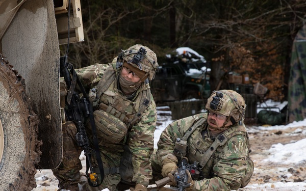U.S. Army Soldiers Take Cover During Combined Resolve 26-05