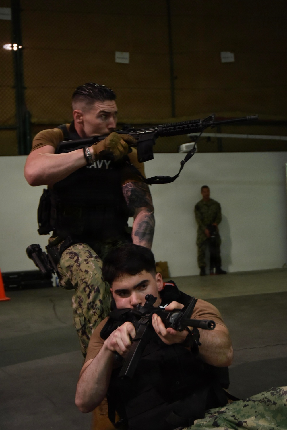 NSF Bahrain Train on Gun Range Simulator