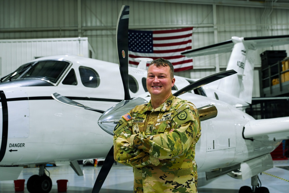 C-12 Final Flight: CW4 Clarkson Retires