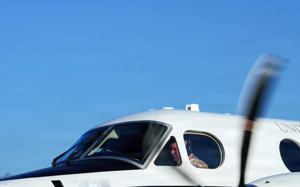 C-12 Final Flight: CW4 Clarkson Retires