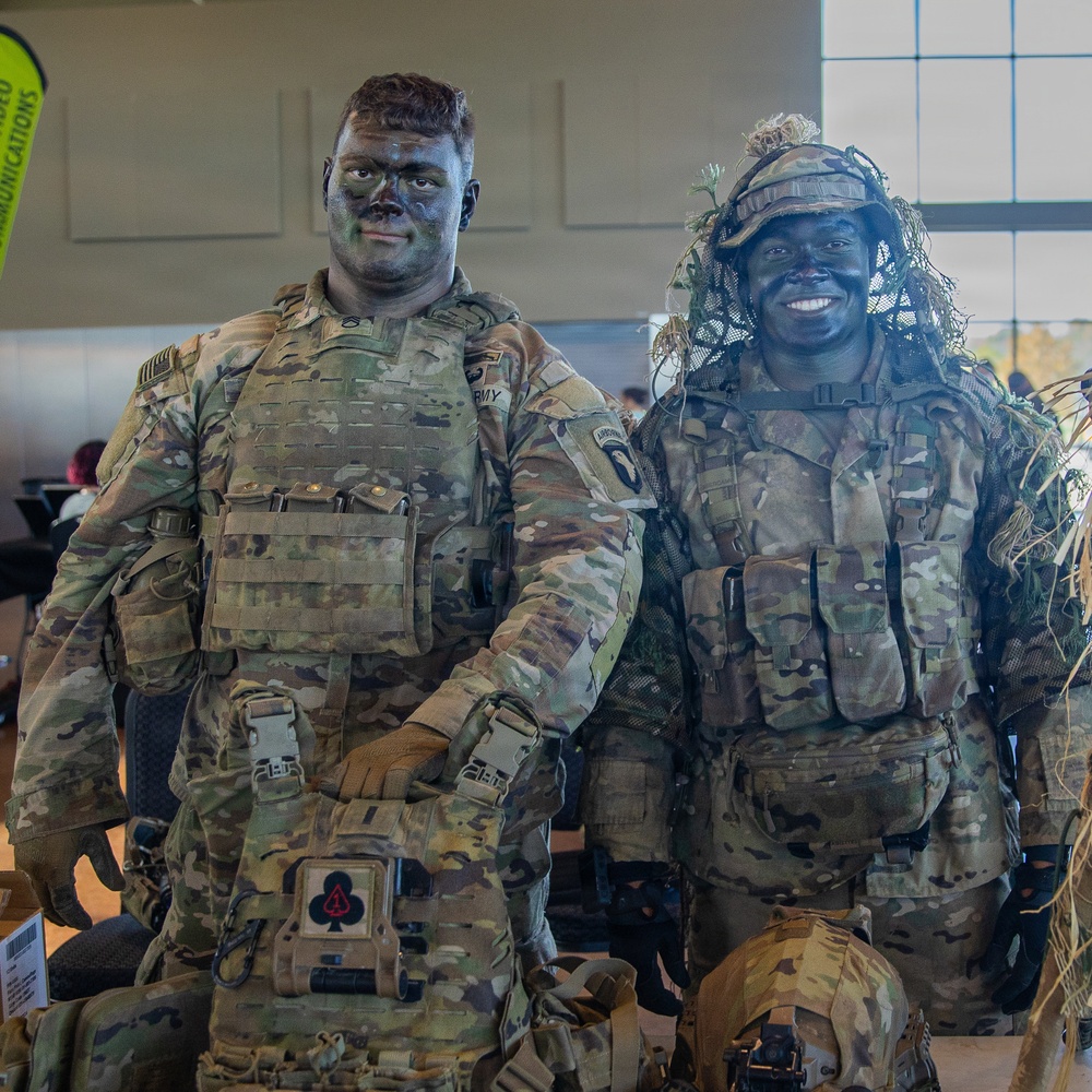 1-506th Infantry Participates in Career Exploration Event in Clarksville