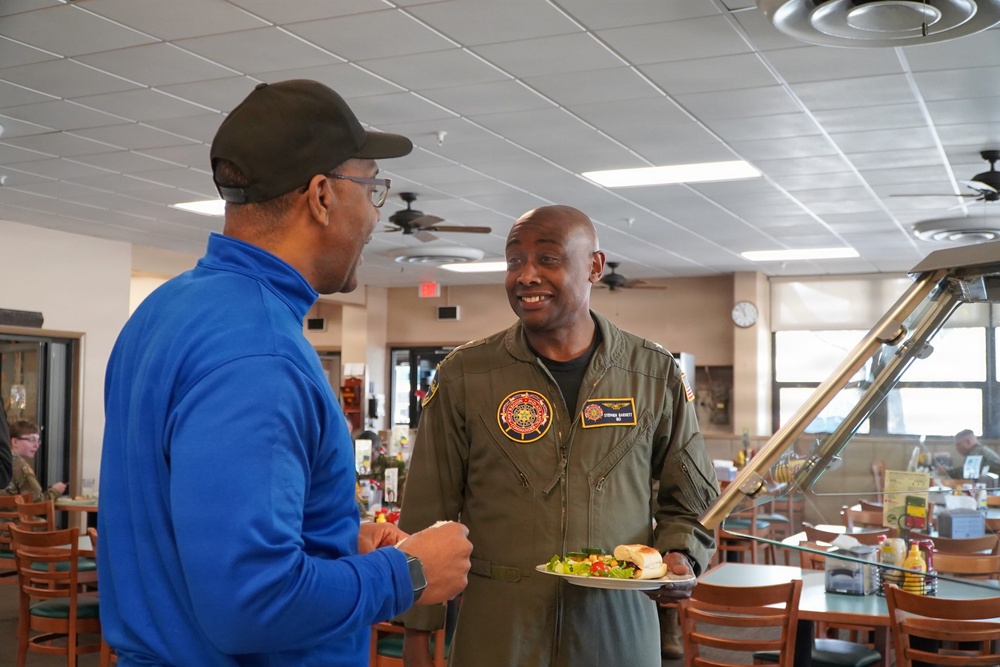 Navy Region Mid-Atlantic REGCOM visits the award-winning Scudder Hall Galley onboard Naval Weapons Station Yorktown