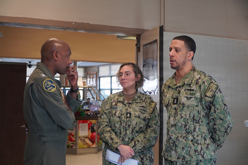 Navy Region Mid-Atlantic REGCOM visits the award-winning Scudder Hall Galley onboard Naval Weapons Station Yorktown