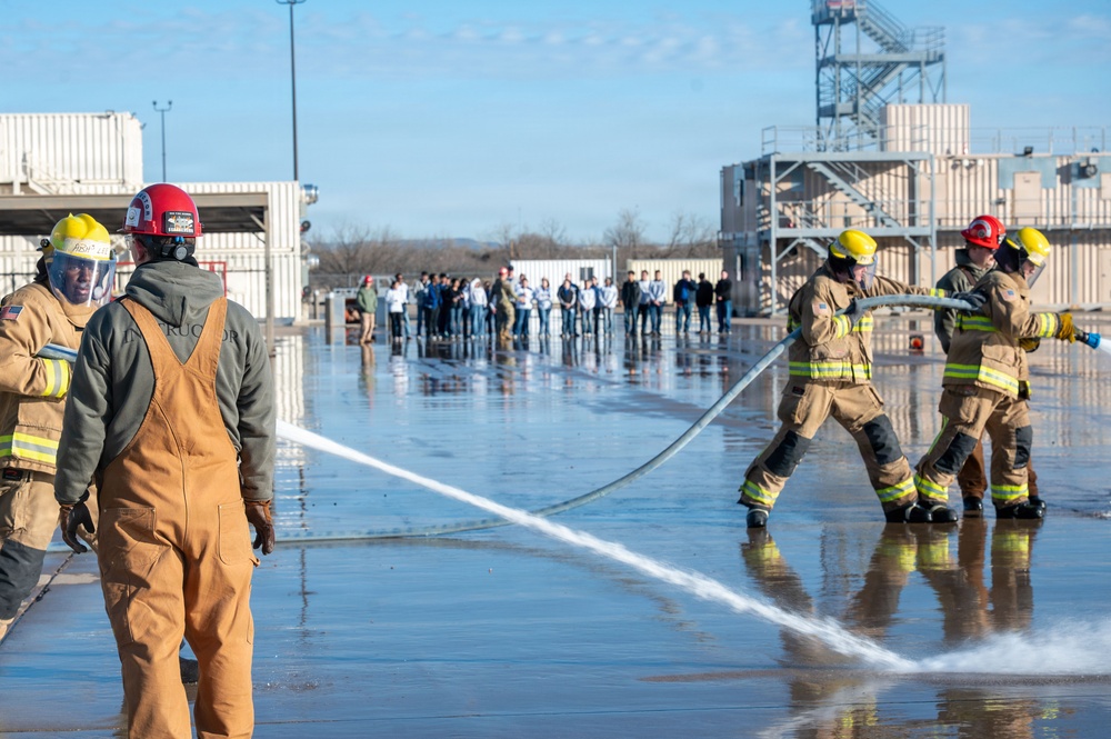 Lake View High School AFJROTC visits Goodfellow