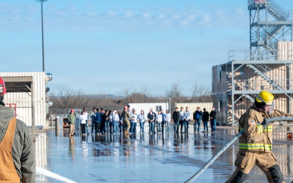 Lake View High School AFJROTC visits Goodfellow