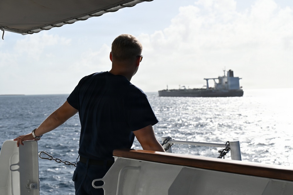 Coast Guard Cutter Mohawk returns home from 60-day patrol after escorting two oil tankers in the Caribbean Sea, Gulf of America