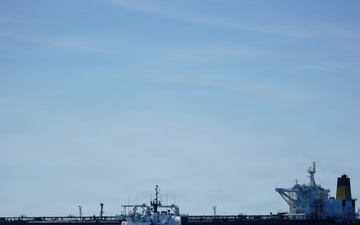 Coast Guard Cutter Mohawk returns home from 60-day patrol after escorting two oil tankers in the Caribbean Sea, Gulf of America