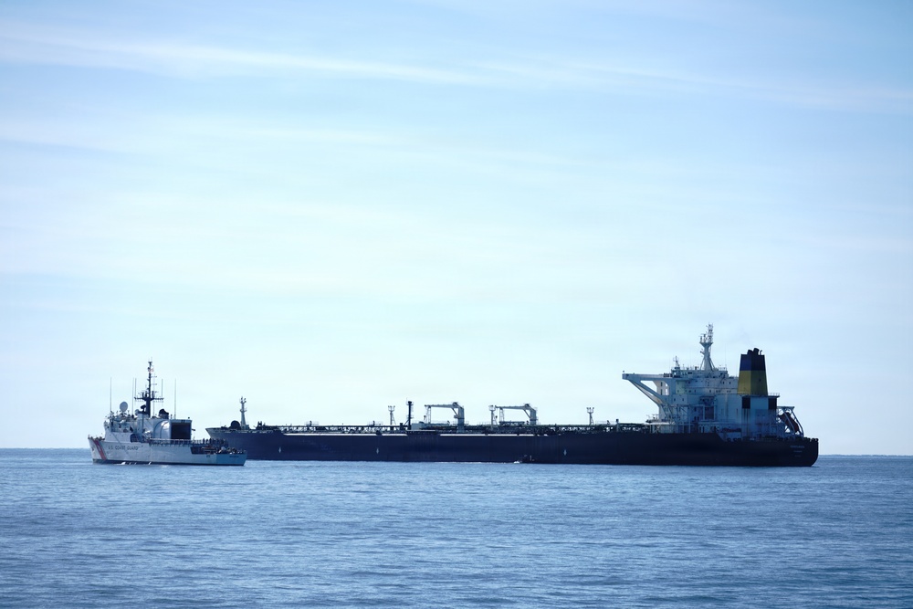Coast Guard Cutter Mohawk returns home from 60-day patrol after escorting two oil tankers in the Caribbean Sea, Gulf of America