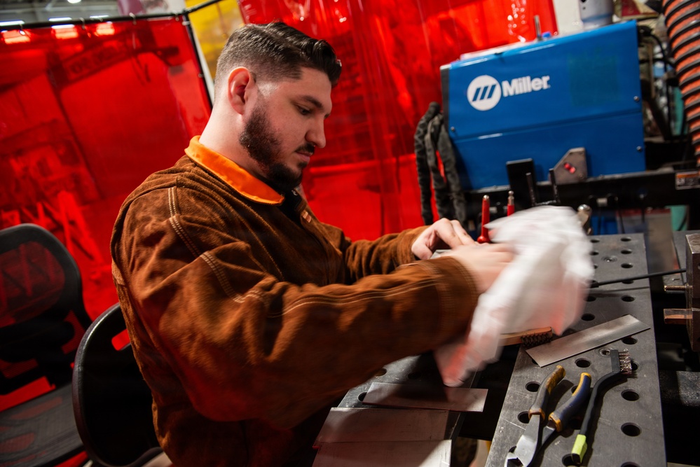 Travis fabrication flight stays mission ready with practice