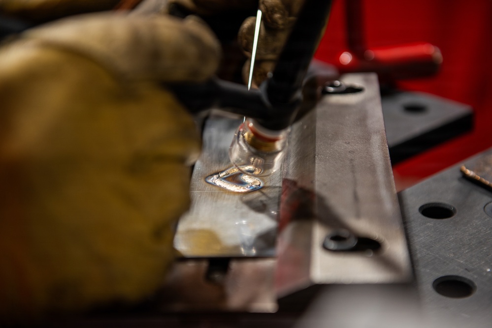 Travis fabrication flight stays mission ready with practice