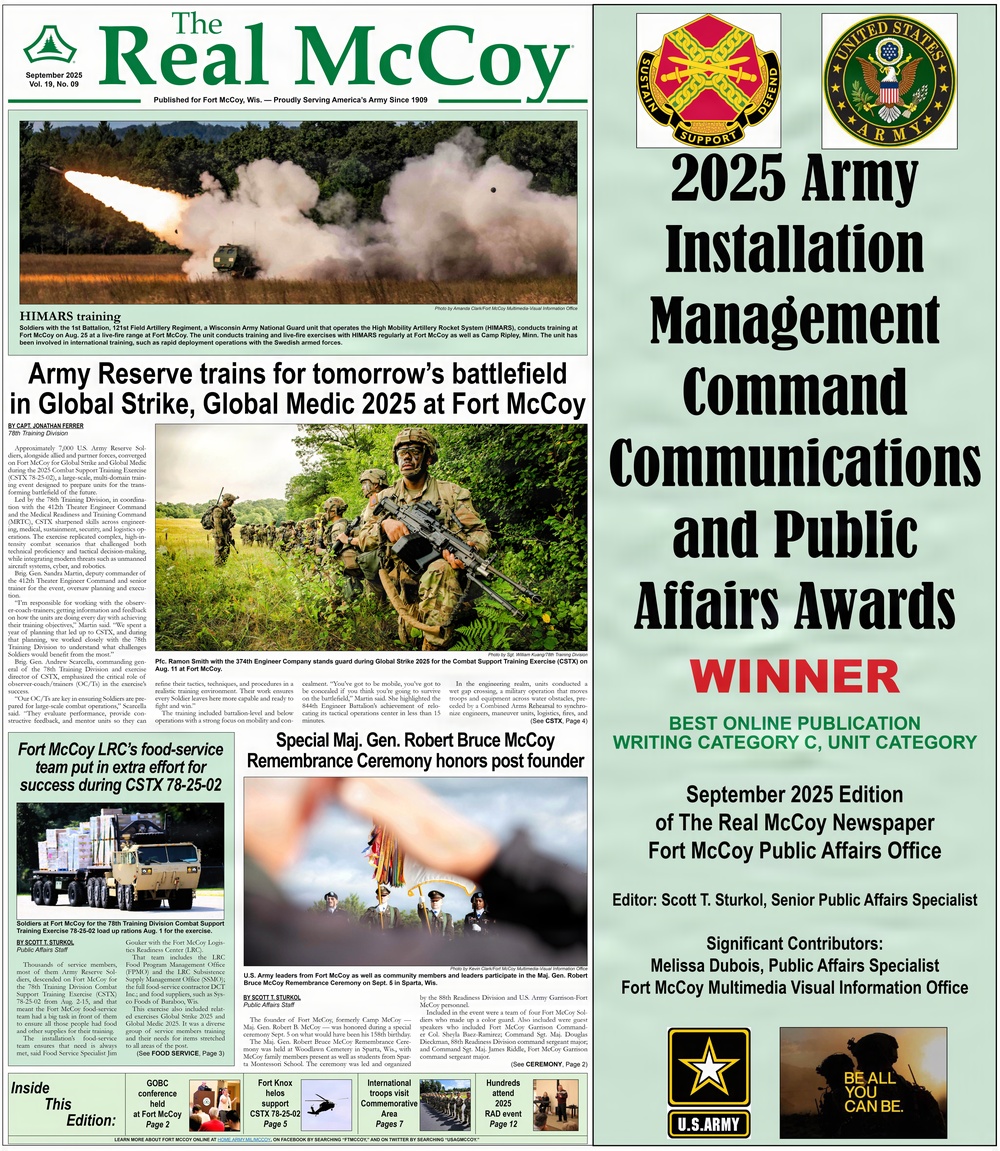 Fort McCoy communicators earn big in 2026 IMCOM, AMC communications competitions