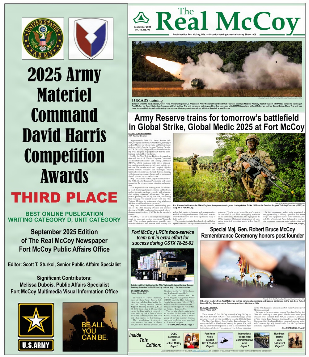 Fort McCoy communicators earn big in 2026 IMCOM, AMC communications competitions