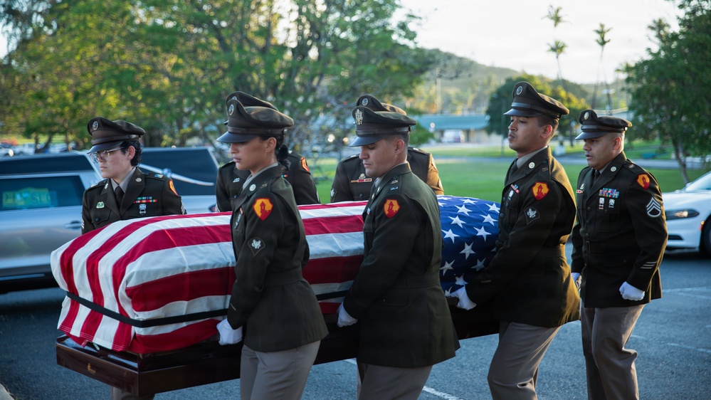 1st Mission Support Command Conducts Funeral Honors for Veteran Maj. Gen. Santoni