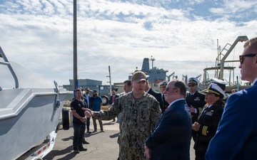 SECNAV Tours Unmanned Surface Vessels