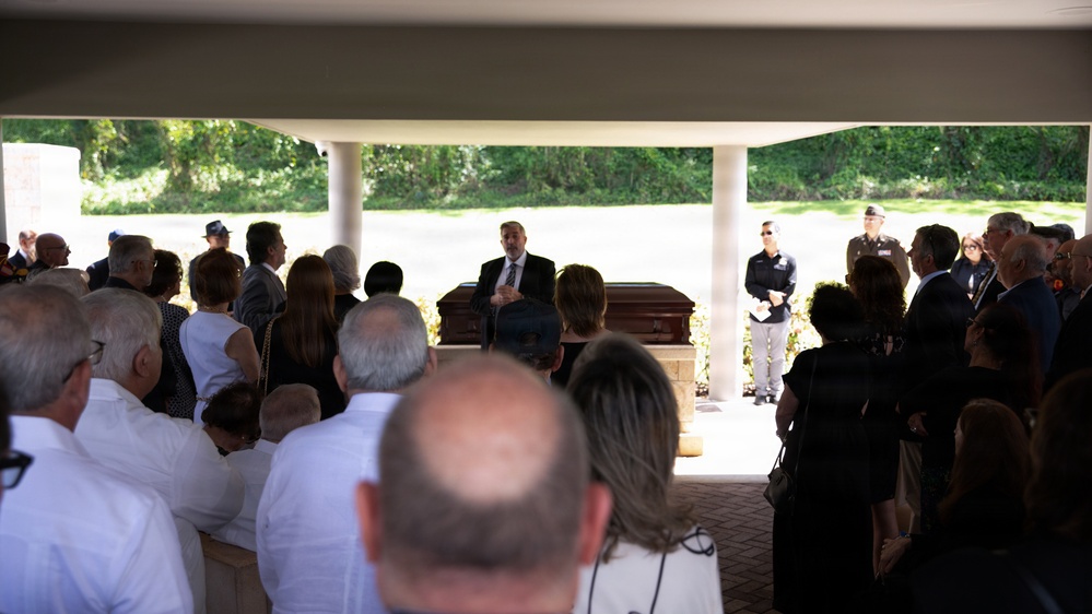 1st Mission Support Command Conducts Funeral Honors for Veteran Maj. Gen. Santoni