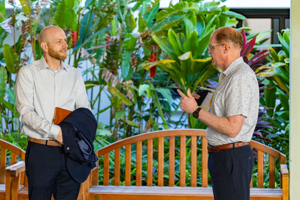 Chief of Staff George Tolar at the Ted Stevens Center of Arctic Security Studies, tours DKI APCSS