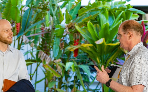 Chief of Staff George Tolar at the Ted Stevens Center of Arctic Security Studies, tours DKI APCSS