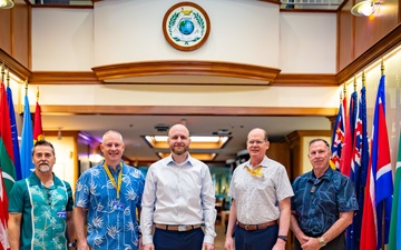 Chief of Staff George Tolar at the Ted Stevens Center of Arctic Security Studies, tours DKI APCSS