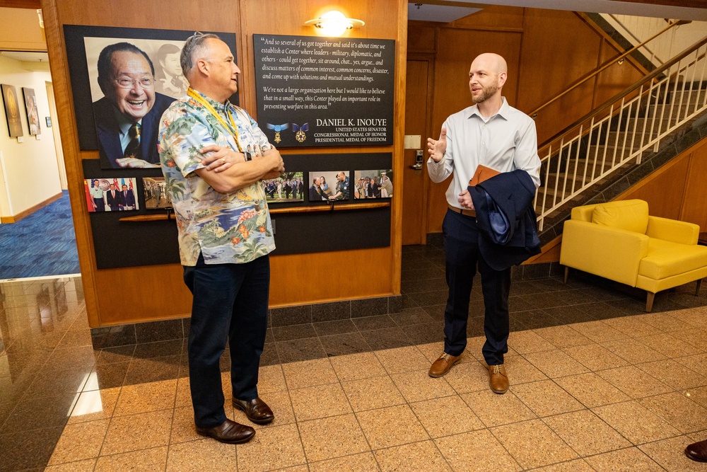 Chief of Staff George Tolar at the Ted Stevens Center of Arctic Security Studies, tours DKI APCSS