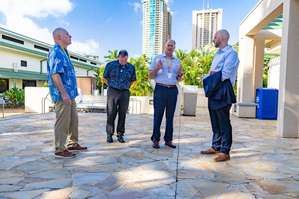 Chief of Staff George Tolar at the Ted Stevens Center of Arctic Security Studies, tours DKI APCSS