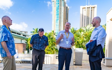 Chief of Staff George Tolar at the Ted Stevens Center of Arctic Security Studies, tours DKI APCSS