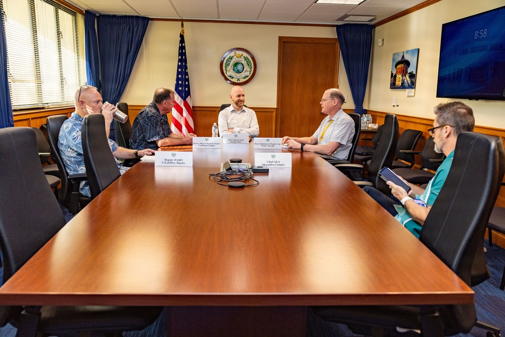 Chief of Staff George Tolar at the Ted Stevens Center of Arctic Security Studies, tours DKI APCSS