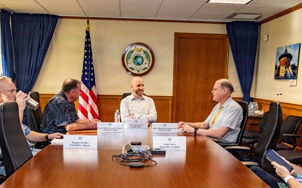 Chief of Staff George Tolar at the Ted Stevens Center of Arctic Security Studies, tours DKI APCSS