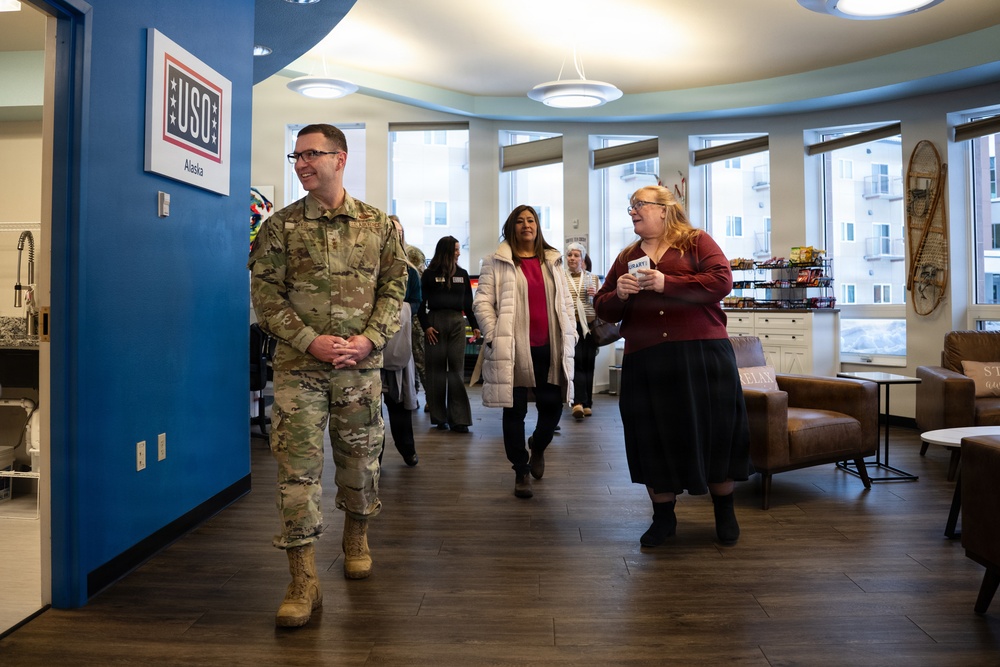 Eleventh Air Force leaders and spouses tour JBER