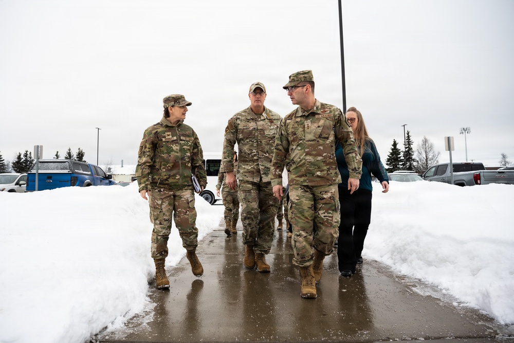 Eleventh Air Force leaders and spouses tour JBER