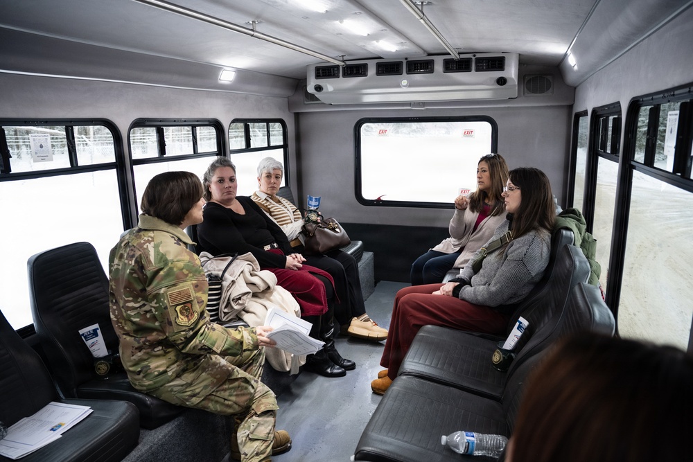 Eleventh Air Force leaders and spouses tour JBER