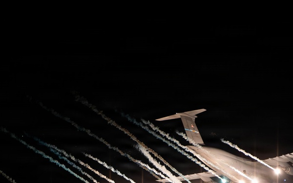 9th Airlift Squadron Conducts Flare Operations