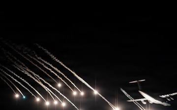 9th Airlift Squadron Conducts Flare Operations