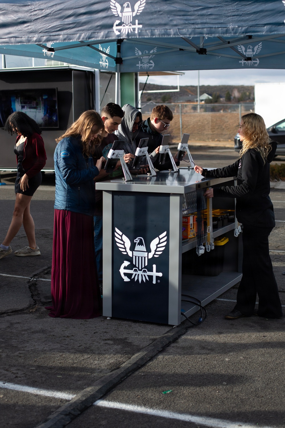 Students sign up to participate in The Strike Group at Reno high school