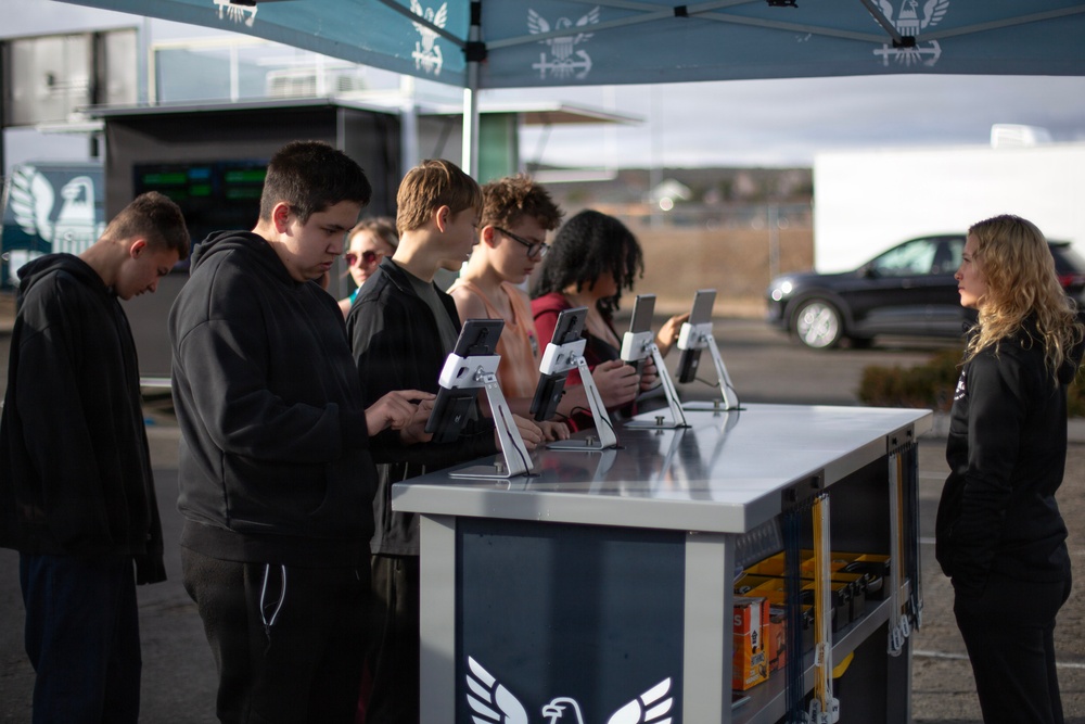 Students sign up to participate in The Strike Group at Reno high school