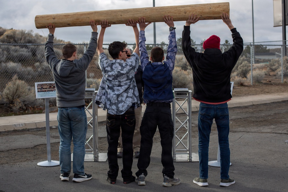Students participate in Navy Special Operations part of The Strike Group activation at Reno high school