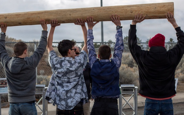 Students participate in Navy Special Operations part of The Strike Group activation at Reno high school