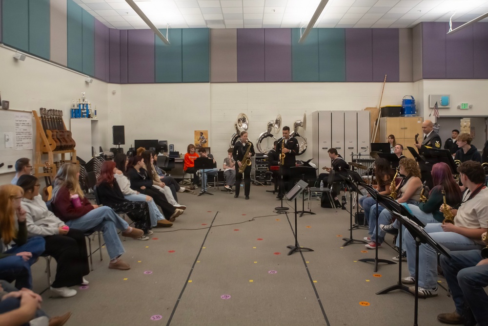Navy Band Southwest performs at Spanish Springs High School