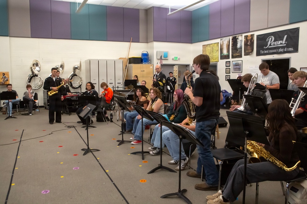 Navy Band Southwest performs at Spanish Springs High School