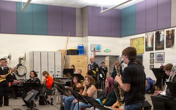 Navy Band Southwest performs at Spanish Springs High School
