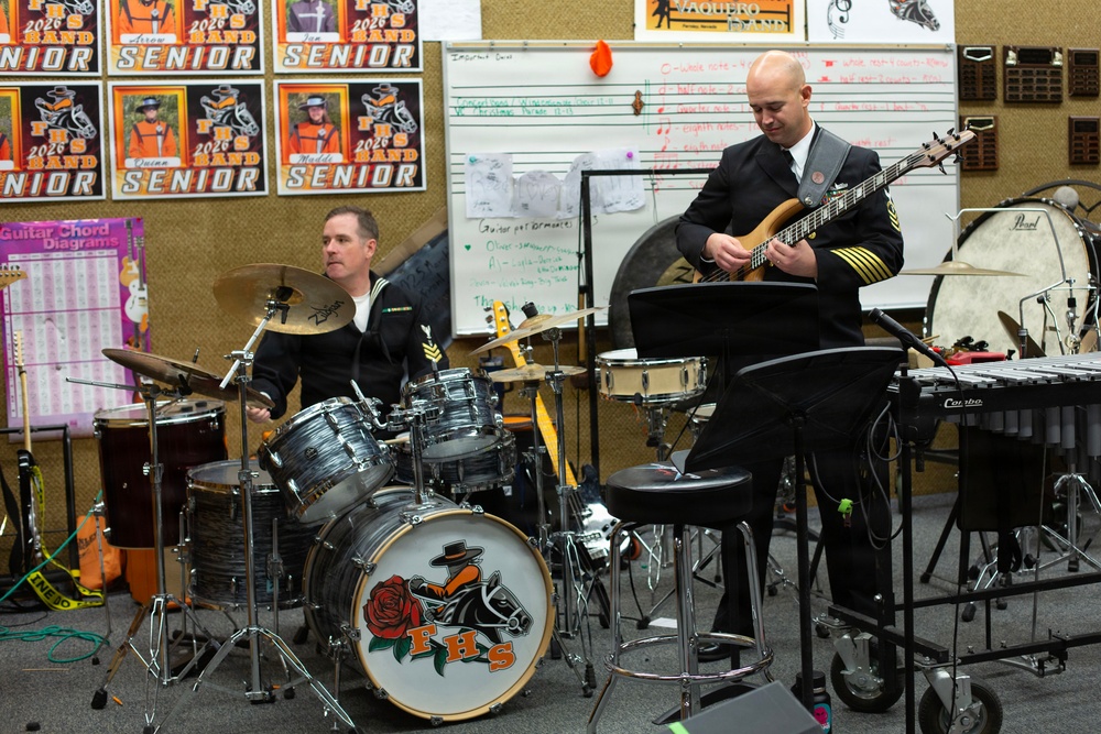 Navy Band Southwest performs at Fernley High School