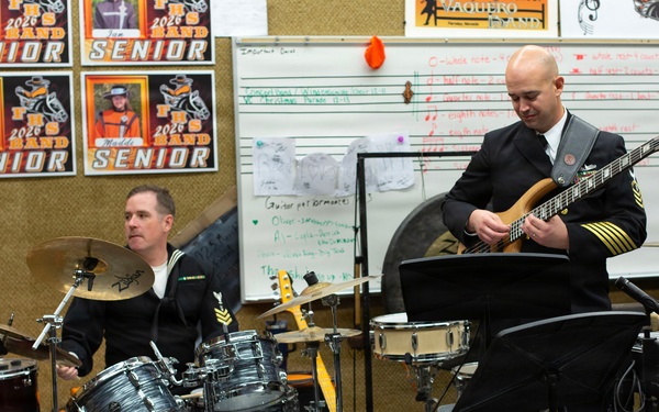 Navy Band Southwest performs at Fernley High School