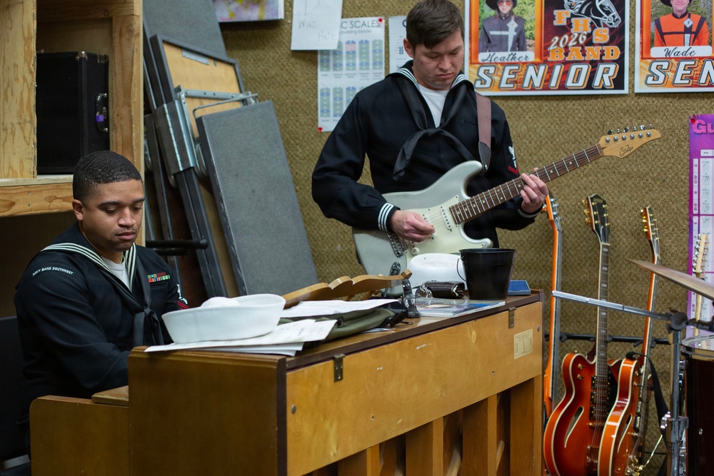 Navy Band Southwest performs at Fernley High School