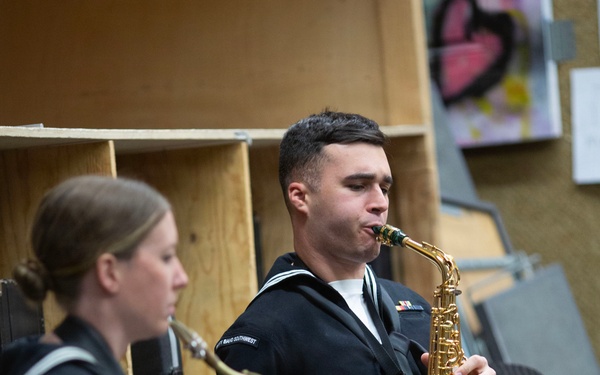 Navy Band Southwest performs at Fernley High School
