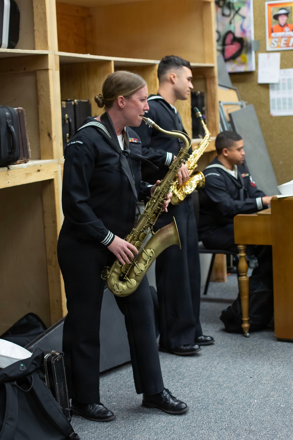 Navy Band Southwest performs at Fernley High School
