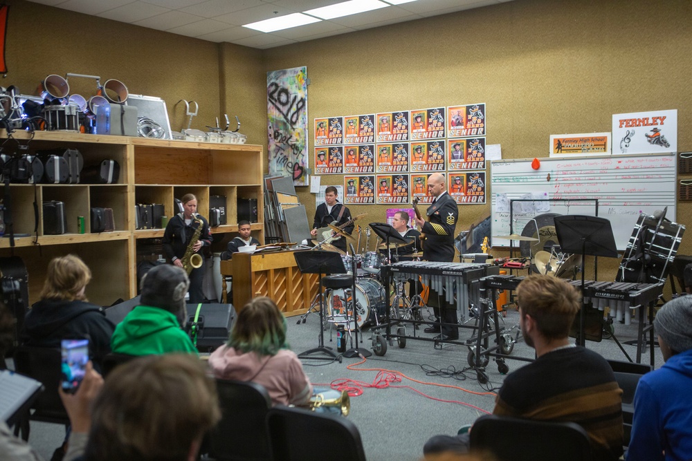 Navy Band Southwest performs at Fernley High School