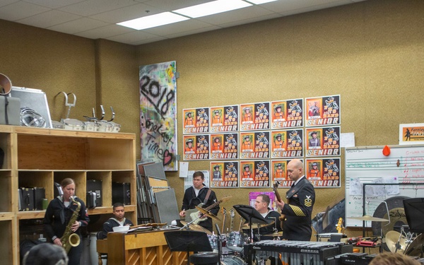 Navy Band Southwest performs at Fernley High School